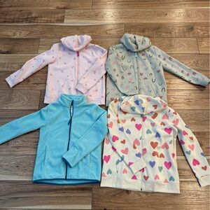 Girls hoodies/jackets, all Cat & Jack or Amazon, L plus, XL plus, and XL